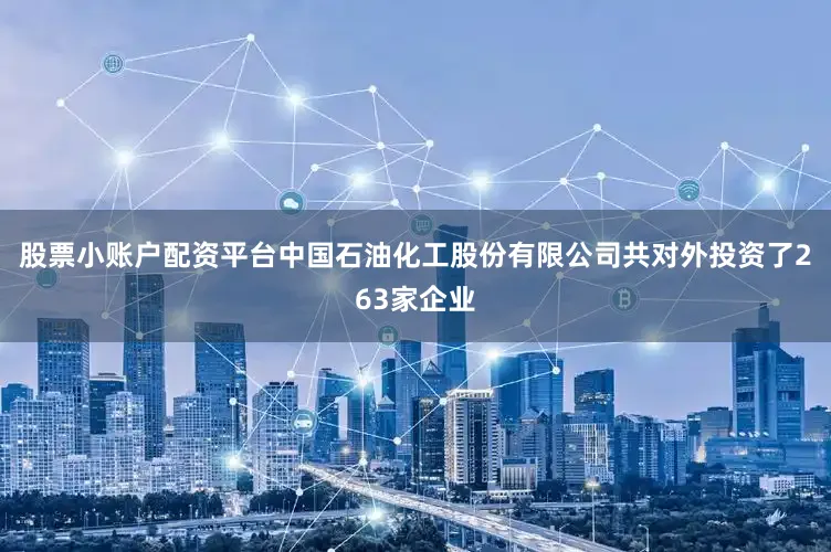 股票小账户配资平台中国石油化工股份有限公司共对外投资了263家企业